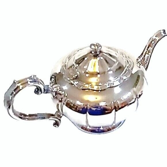 Vintage Birks Primrose Plate 4-Piece Service Coffee Pot Tea Pot Creamer & Sugar - Picture 5 of 14